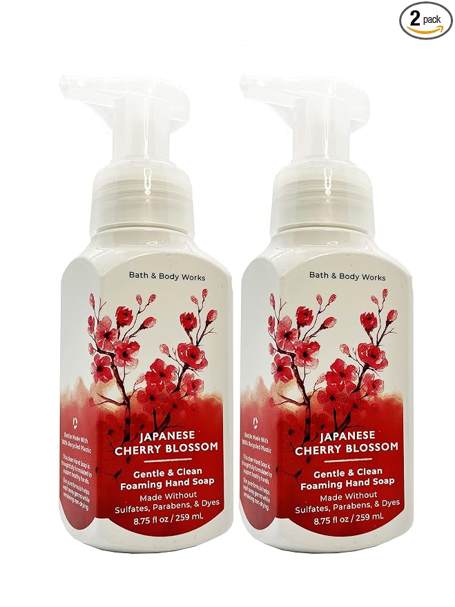 Bath & Body Works, Gentle Foaming Hand Soap. Japanese Cherry Blossom (2-Pack)