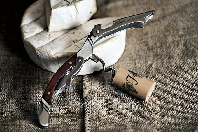 Laguiole Style de Vie Corkscrew, Bottle Opener with Foil Cutter, Rosewood
