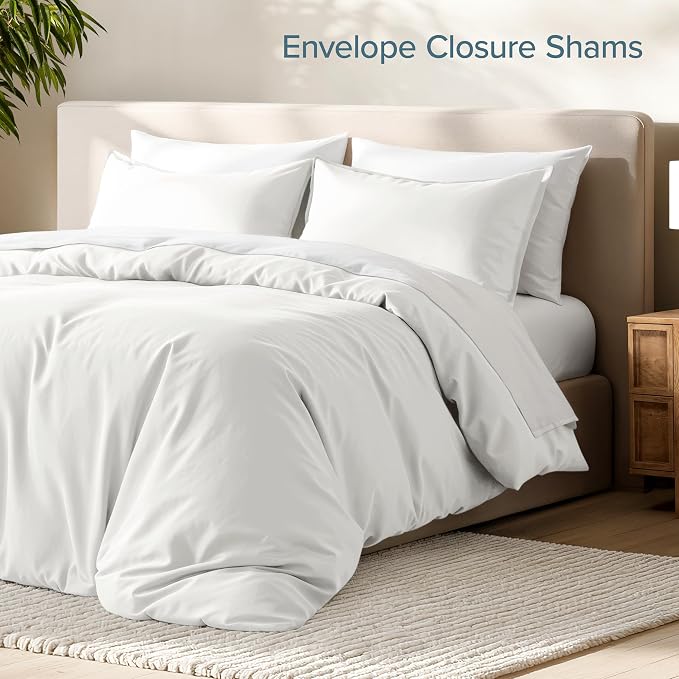 Bare Home Bedding Duvet Cover Extra Long Size - Premium 1800 Super Soft Collection - Lightweight, Cooling Duvet Cover - Soft Breathable Bedding (Twin/Twin XL, Cream)
