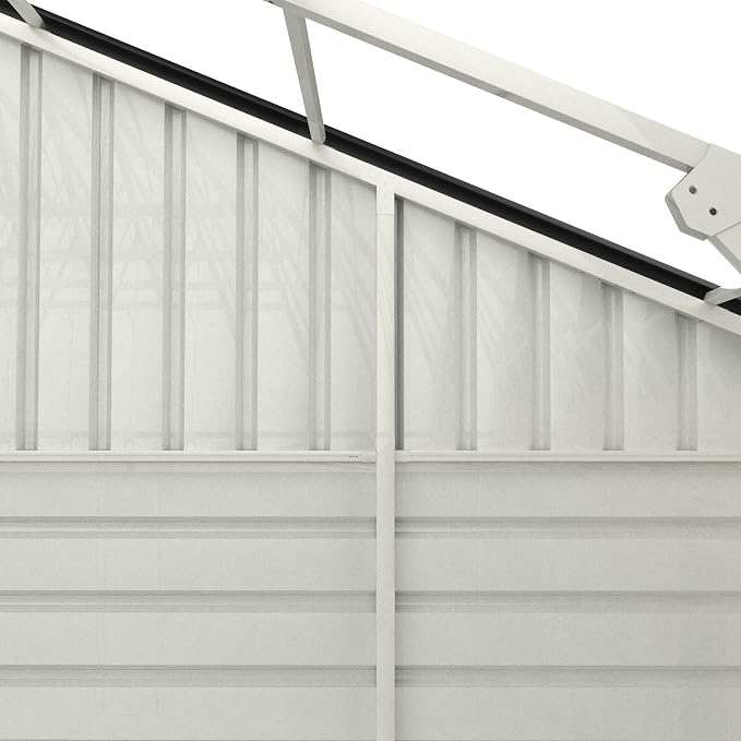 25 x 33 FT Metal Shed, 2 Car Prefab Garage with Side Entry Door, Double Garage Shed with 16 GA Steel Frame, Extra Large Outdoor Storage Building for Truck, Boat, Power Tools, Cream