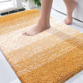 OLANLY Bathroom Rugs Mat 30x20, Extra Soft Absorbent Microfiber Bath Rugs, Rubber Backing, Quick Dry, Machine Washable Bath Mats for Bathroom, Tub and Shower, Home Decor Accessories, Golden Yellow