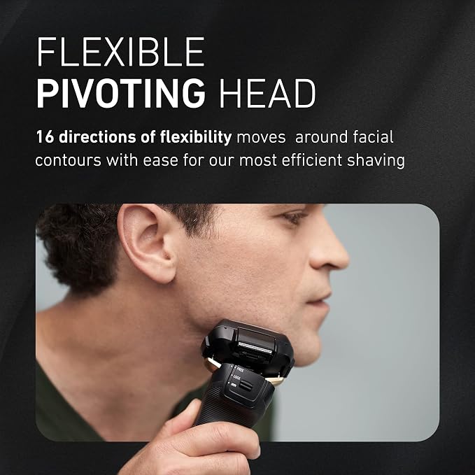 Panasonic Arc5 Electric Razor for Men with Pop-Up Trimmer, Wet/Dry 5-Blade Shaver, Mens Electric Razors for Shaving Face with Intelligent Shave Sensor and 16D Pivoting Head, ES-LV67-K (Black)