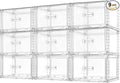 Vtopmart 9 Pack Clear Stackable Storage Drawers 15QT,Easily Assemble Closet Organizers,Plastic Storage Bins for Bathroom,Cabinet,Kitchen Pantry,Under Sink Organization(Medium)