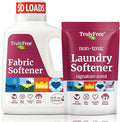 Truly Free Natural Fabric Softener | Non-Toxic for Babies & Kids Sensitive Skin | Plant-Based Laundry Softening Conditioner | Safe, Gentle & Chemical-Free | Signature Scent | 1 Empty Jug + 1 Fill Pack