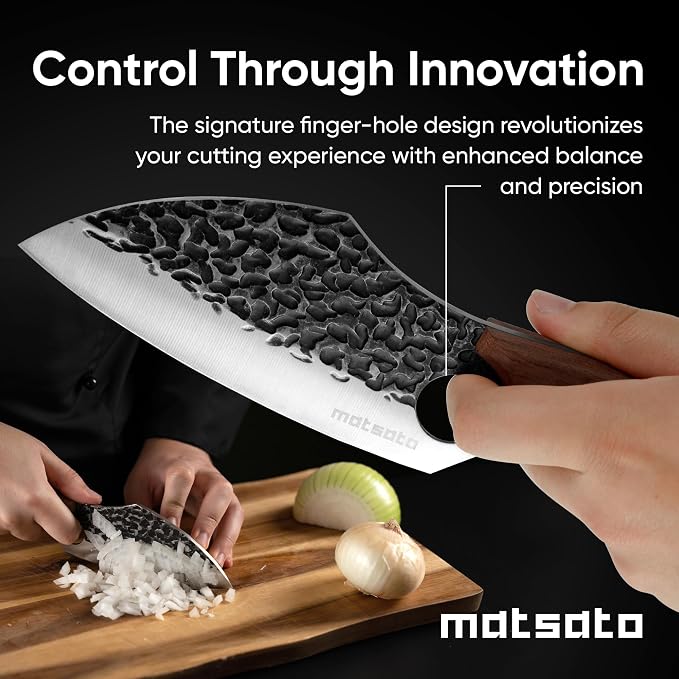 Matsato Knife Set 3-Piece Kitchen Knives, Cooking Chef Knife Set | Cleaver, Kitchen And Chef Cutting and Chopping Knives Sets Juego De Cuchillos Para Cocina