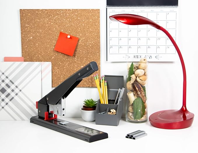 Bostitch Office Heavy Duty Stapler, 215 Sheet Capacity, Jam-Free, Easy Reload, Black (00540)