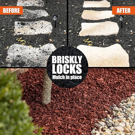 Mulch Bond, 2Gallon Rock Glue for Landscaping Heavy Duty Gravel Binder & Stone Adhesive, Fast-Drying, Non-Toxic, Weather-Resistant, Strong Hold for Slopes, Walkways, Mulch Hold & Pine Straw