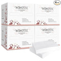 WOWOTEX 100% Cotton Disposable Face Towel 200 Count 10x12 Inch | Biodegradable Thick Soft One Time Use Dry Wipes for Sensitive Skin, Facial Cleaning, Makeup Removal