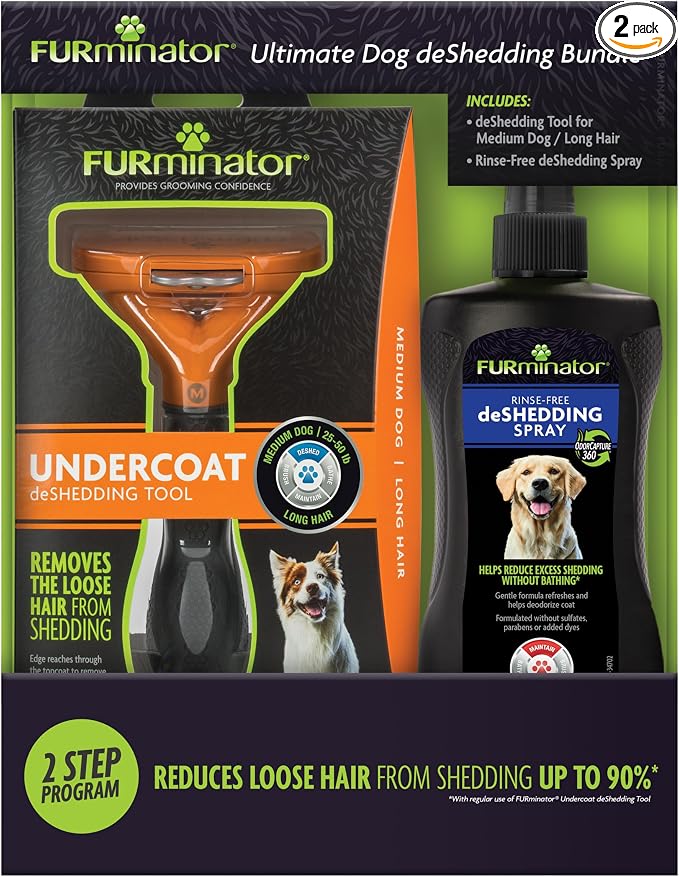 FURminator Ultimate Dog deShedding Bundle