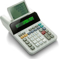 Sharp El-1501 Compact Cordless Paperless Large 12-Digit Display Desktop Printing Calculator that Utilizes Printing Calculator Logic