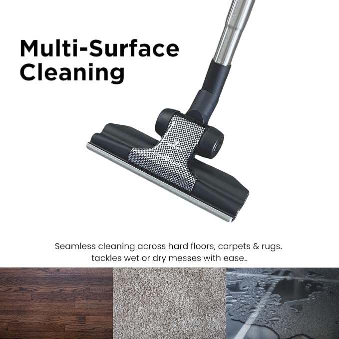 Wessel RD 285 Designation Dual-Surface Floor Brush, 1.25-1.5 in. Adapter | Flexible 360-degree carbon joint maneuvers around furniture; hard floor use; universal 1.25-1.5 in. adapter