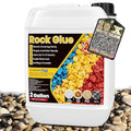 2 Gallon Rock Glue for Landscaping - Strong Mulch Glue, Quick Dry Pea Gravel Stone Glue, Permeable Pet-Safe, Ready to Spray Rock Adhesive for Garden, Pebbles, Walkway, Rubber Mulch with Blue Marks