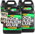 Teexpert Mulch Binder for Landscaping, Rock Glue, Pea Gravel Adhesive Concentrate 512oz, Heavy Duty Outdoor Stone Lock for Slope, Between Paver, Flower Bed, Fast Dry Mulch Anchor Safe for Plants Pets