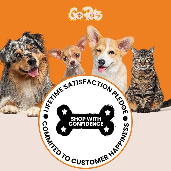 GoPets Self-Cleaning Slicker Brush for Dogs & Cats, Deshedding & Dematting Comb with Retractable Bristles, Undercoat Tool for Long Haired Dogs, Non-Slip Handle, Detangler for Mats & Shedding Fur