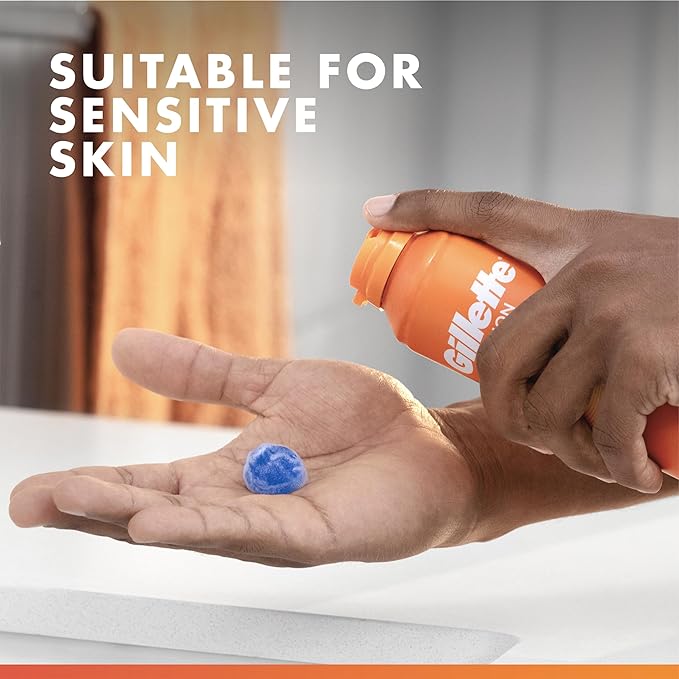 Gillette Fusion5 Ultra Sensitive Shave Gel, 7oz, Pack of 6