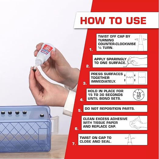 Loctite Super Glue Liquid Professional, 20g Bottle (Pack of 3) Heavy‑Duty Instant Adhesive for Plastic, Wood & Metal, Clear Superglue with Precision Nozzle, Quick‑Dry Formula