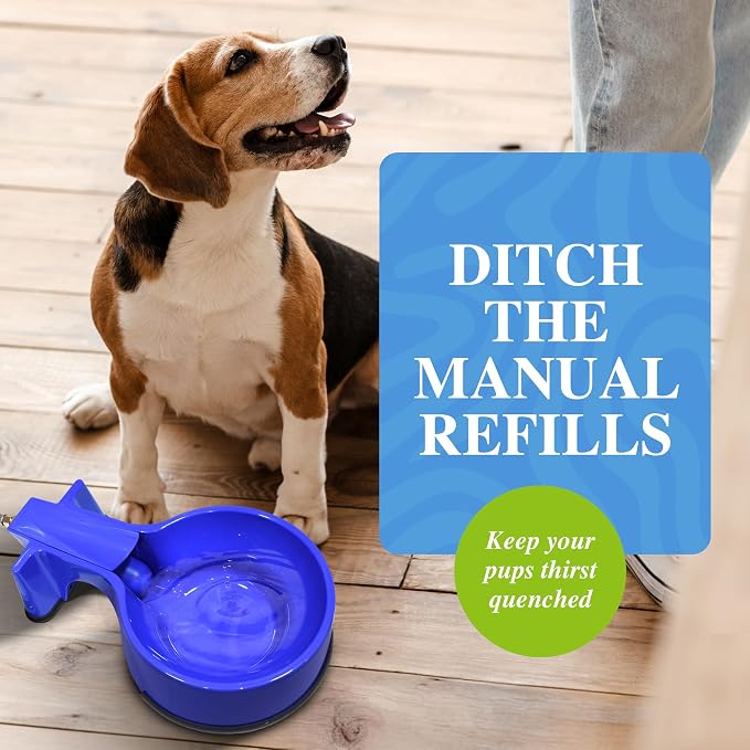 Water Bowl with 10 foot Long Stainless Steel Hose