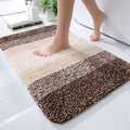 OLANLY Small Bathroom Rugs Mat 24x16, Extra Soft Absorbent Microfiber Bath Rugs, Rubber Backing, Quick Dry, Machine Washable Bath Mats for Bathroom Floor, Tub and Shower, Home Decor Accessories, Brown