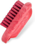 SPARTA 5 Inch Hand and Nail Brush with Stiff Center Bristles, Soft Outer Bristles, Larger Polypropylene Body, Color Coded Scrub Brush for Commercial Foodservice Use, Red, Pack of 12