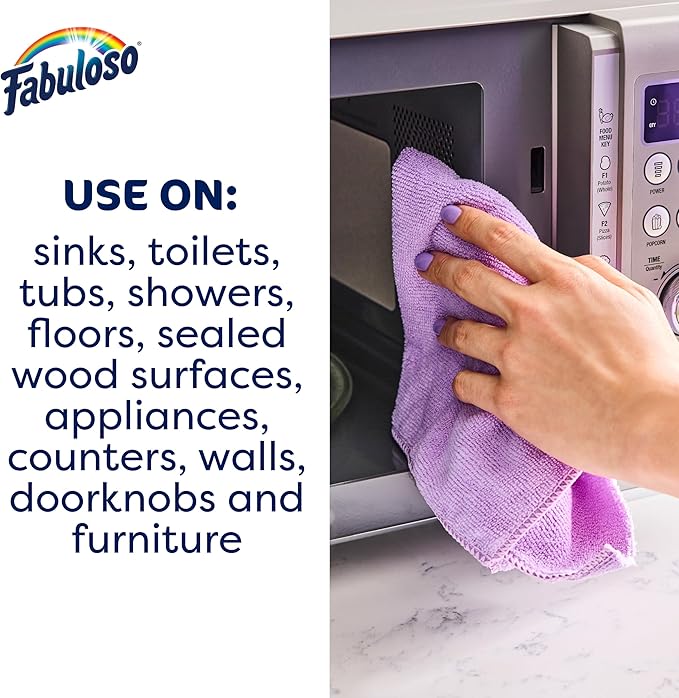 Fabuloso Multi-Purpose Cleaner 2X Concentrated, Refreshing Lemon- 56 fl oz(Pack of 6)