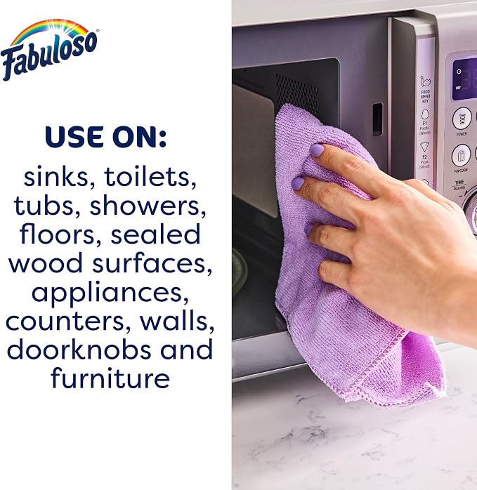 Fabuloso 2X Multi-Purpose Cleaner, No Rinse Floor Cleaner, Long-Lasting Freshness, Lavender Scent, 169 fl oz