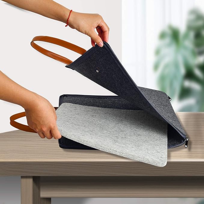 Wool Pressing Mat, 100% New Zealand Wool, 17" x 13.5" Ironing Mat | with Carrying Case, Silicone Iron Rest Pad For Quilting, Sewing and Ironing, Naturally Retains Heat for Efficient Pressing