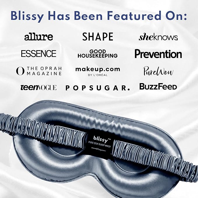 Sleep Mask - Ash Blue - Profile