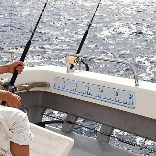 HZshark EVA Foam Fish Measuring Board, Fish Ruler with 3M Self-Adhesive Backing, 36" Fishing Tape Measure for Boats Sailboats Yachts Kayaks