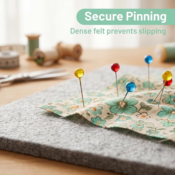 70"x 24" Wool Pressing Mat | 0.5 Inch Thick Ironing Board for Quilter, Sewing, Quilting Supplies