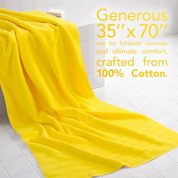 American Soft Linen 100% Cotton Luxury Turkish Towels, 35x70 XL Bath Sheet | Soft Absorbent Quick Dry OEKO Tex Standard 100 Certificated Durable Machine Washable Breathable Premium Hotel Quality