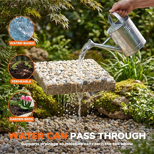 DESHIL Chem Rock Glue for Landscaping with Sprayer - 68OZ | Strong Rock Glue for Sand, Pea Gravel & Pebbles, Landscape Glue Binder for Walkway, Patios, Garden and Paths