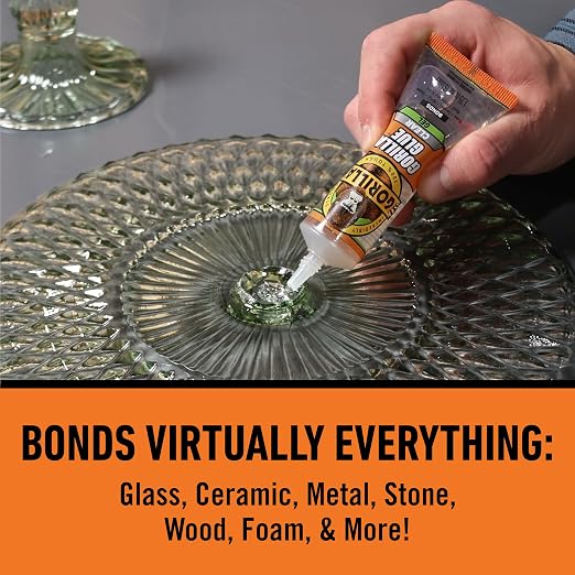 Gorilla Glue Clear Gel, 1.75fl.oz. Tube, (Pack of 6)