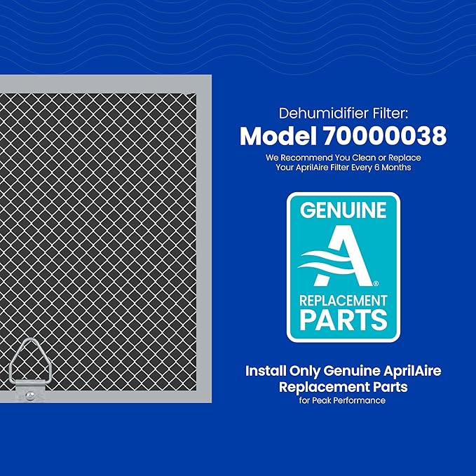 AprilAire E050PZ 50-Pint Professional-Grade, Whole-House Dehumidifier with drain hose for up to 1,600 Sq. Ft. with S86WMUPR Wi-Fi Thermostat, Drain Hose, Condensate Pump, Bracket, and Hanging Kit