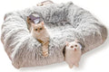 XxingSheep 4-Cave Plush XL Cat Tunnel Bed Indoor Cats Peekaboo Toy Mat Grey | Plush XL Cat Tunnel Bed, 4-Cave Peekaboo Toy, Cozy Donut Mat for All Cats