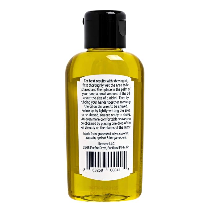 Alonzo's Sensational Shave - Shaving Oil for Men (1-Pack, 2 Oz Bottle) All-Natural Pre-Shave & After Shave Oil for Face and Body - Moisturizes & Calms Irritated Skin from Razor Burn