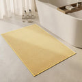 Triohero Large Bathroom Rugs Non Slip Washable Bath Rugs Super Absorbent Bathroom Rug Thin Quick Dry Low Pile Bath Mats, Yellow 36"x48"