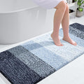 OLANLY Bathroom Runner Rugs Mat 59x24, Extra Soft Absorbent Microfiber Bath Rugs, Rubber Backing, Quick Dry, Washable Long Bath Mats for Bathroom, Tub and Shower, Home Decor Accessories, Navy Blue