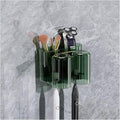 Toothbrush Rack Wall Mounted Toothbrush Holder Multifunctional Mouthwash Cup Brushing Cup Automatic Toothpaste Dispenser Squeeze Kit Bathroom Toothbrush Holder(C,Medium)