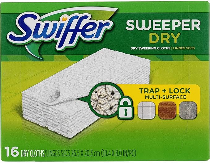 Swiffer Sweeper Dry Sweeping Cloths 16 ea (Pack of 6)