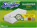 Swiffer Dry Sweeping Disposable Cloths 16 ct (Pack of 12), Natural, 12