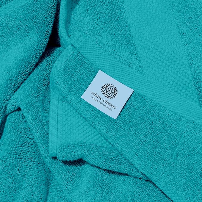 White Classic Luxury Soft Aqua Bath Sheet Towels - 650 GSM Cotton Luxury Bath Towels Extra Large 35x70 | Highly Absorbent and Quick Dry | Hotel Collection Extra Large Bath Towels Oversized, 2 Pack