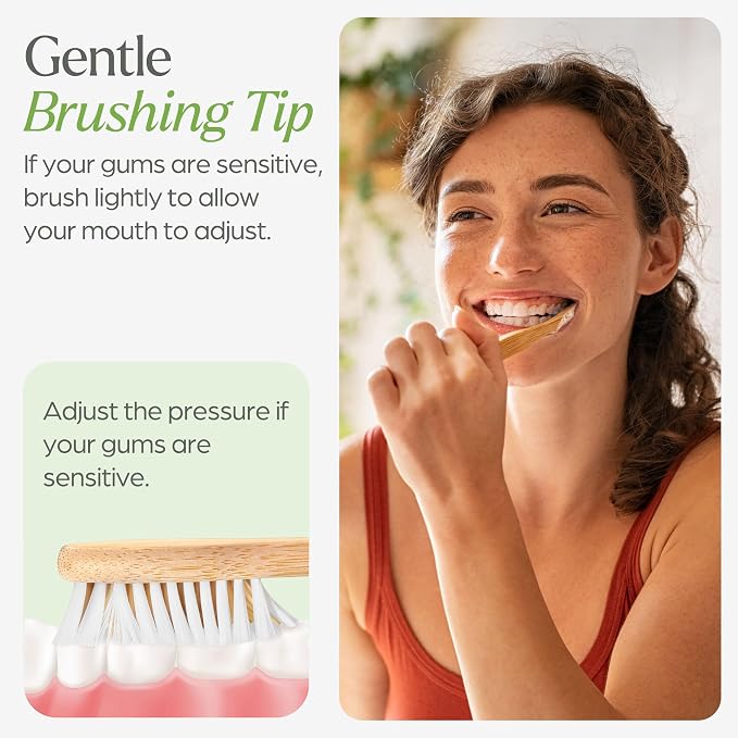 VIVAGO Bamboo Toothbrushes 10 Pack - Soft Bristles Toothbrushes for Adults | Natural Toothbrush, Eco-Friendly, Wooden Toothbrush, BPA-Free