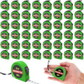 Copkim 50 Pcs 6 FT Mini Tape Measure Retractable Bulk Small Measuring Tape Pocket Size Measurement Tool for Operation Christmas Items Party Favor Gifts Stuffers for Men(Green)