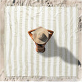 Vikumond Turkish Beach Towel Blanket Oversized 88x82 Inch Quick Dry Beige | Lightweight Compact Portable Sand Free Absorbent Boho Woven Throw for Pool Swimming Picnic Camping Cruise Outdoor Essentials
