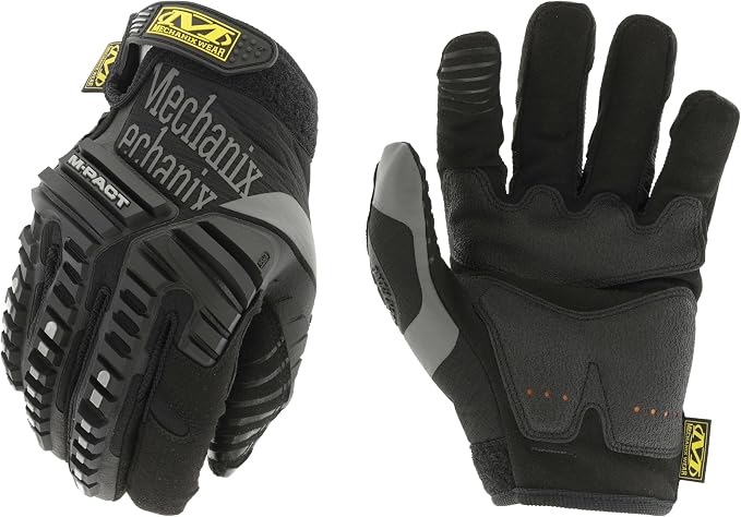 Mechanix Wear M-Pact Impact Resistant Work Gloves - Durable Safety Gloves for Men - Touchscreen Capable - Machine Washable - Breathable - XXX-Large - Black