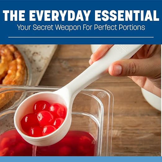 Carlisle FoodService Products 492702 Solid Short Handle Portion Control Spoon