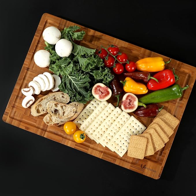 Heavy Duty Bamboo Cutting Boards Best Non Toxic Book Checkered Wood Cutting Boards for Kitchen Solid End Grain Wood Chopping Board Large Butcher Block