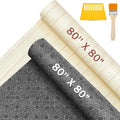 Tudomro 4 Pcs 80'' X 80" Monks Cloth for Rug Non Slip Backing | Tufting Backing Cloth with Anti-slip Dots, Includes Cleaning Brush and Scraper for DIY Rug Making, Durable Weave Fabric