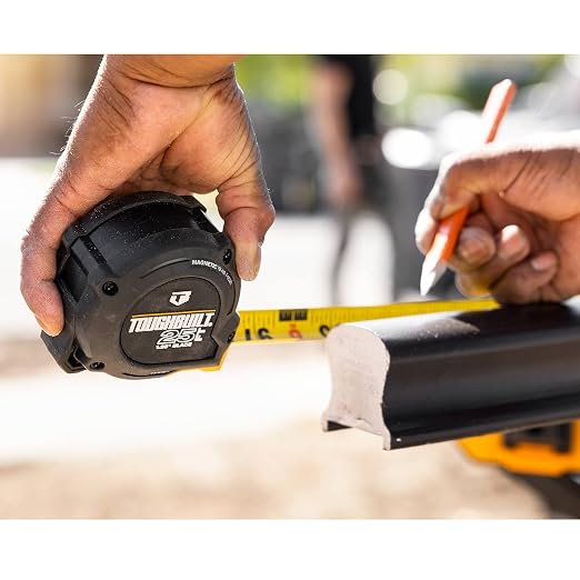 ToughBuilt - 25 Ft. ProBlade Tape Measure, Blade Control, TB-H2-T-12225 | 1.25 In. Double-Sided Blade, Magnetic Hook, 11 Ft. Standout, Blade Control, Professional Accuracy
