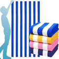 Genovega 4 Pack Father Gifts Extra Large Beach Towels 72x40 Inch, Oversized Soft Absorbent Towel Bath Towel Set, Ideal Summer Gift for Dad Girlfriend, Pool Water Park Cruise Vacation Essentials
